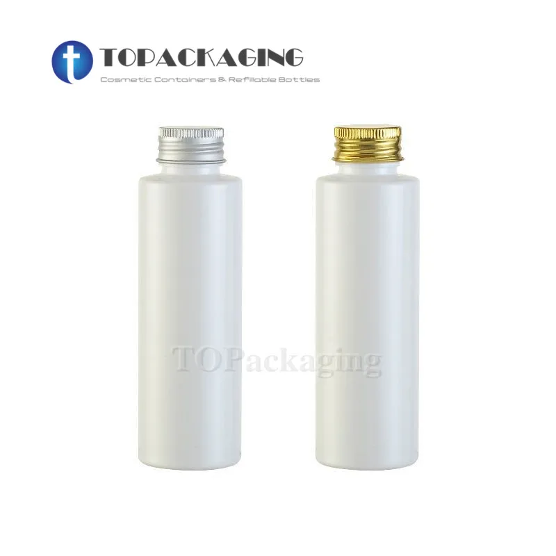

30PCS-100ML Screw Cap Bottle,White Plastic Cosmetic Container,Serum Sub-bottling,Empty Shampoo Bottle,Aluminum Cap,Flat Shoulder