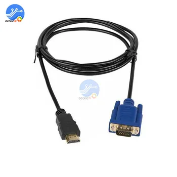HDMI To VGA HD Converter Cable Audio Converter Connector Adapter Male To Female 10.2 GB/S PVC VGA To HDMI 1.8 M For PC Laptop
HDMI To VGA HD Converter Cable Audio Converter Connector Adapter Male To Female 10.2 GB/S PVC VGA To HDMI 1.8 M For PC Laptop