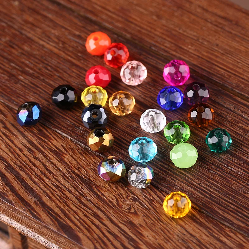 100pcs/lot 19 Colors 4.5*6mm Crystal Beads Fit Bracelets Necklace Round Glass Loose Spacer Beads for Jewelry Making Findings
100pcs/lot 19 Colors 4.5*6mm Crystal Beads Fit Bracelets Necklace Round Glass Loose Spacer Beads for Jewelry Making Findings