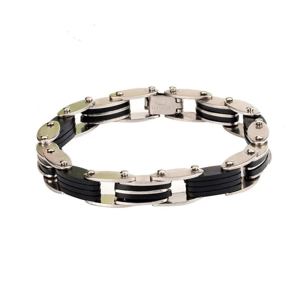 2019 fashion jewelry vintage handwork Stainless Steel Silicone bracelet charm jewelry bicycle Chain rubber bracelets for women
2019 fashion jewelry vintage handwork Stainless Steel Silicone bracelet charm jewelry bicycle Chain rubber bracelets for women
