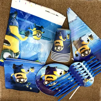 52pcs/lot Minnions plates cups birthday party supplies Minions design plates dishes minions theme party set decoration 
52pcs/lot Minnions plates cups birthday party supplies Minions design plates dishes minions theme party set decoration