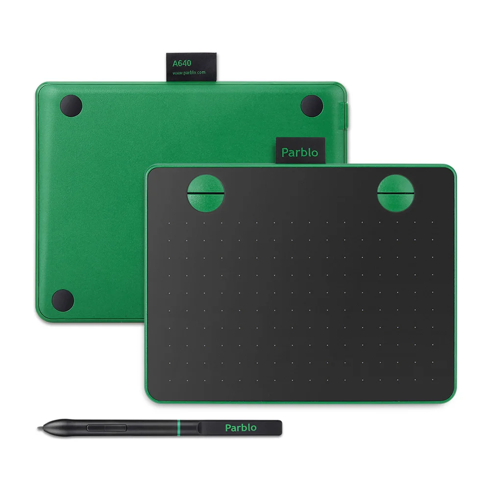 Parblo A640 7.2" x 5.9" Graphic Drawing Pen Tablet 8192 Levels Pressure with Cordless and Battery-Free Pen
Parblo A640 7.2" x 5.9" Graphic Drawing Pen Tablet 8192 Levels Pressure with Cordless and Battery-Free Pen