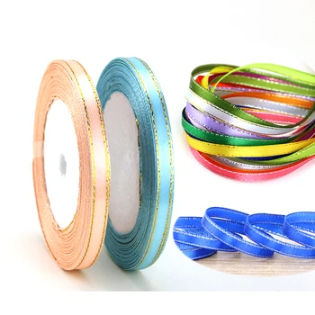 25Yards Satin Ribbon 6mm golden edge grosgrain Ribbons DIY for Gift Wrapping Wedding Party Decoration Scrapbooking Supplies
25Yards Satin Ribbon 6mm golden edge grosgrain Ribbons DIY for Gift Wrapping Wedding Party Decoration Scrapbooking Supplies
