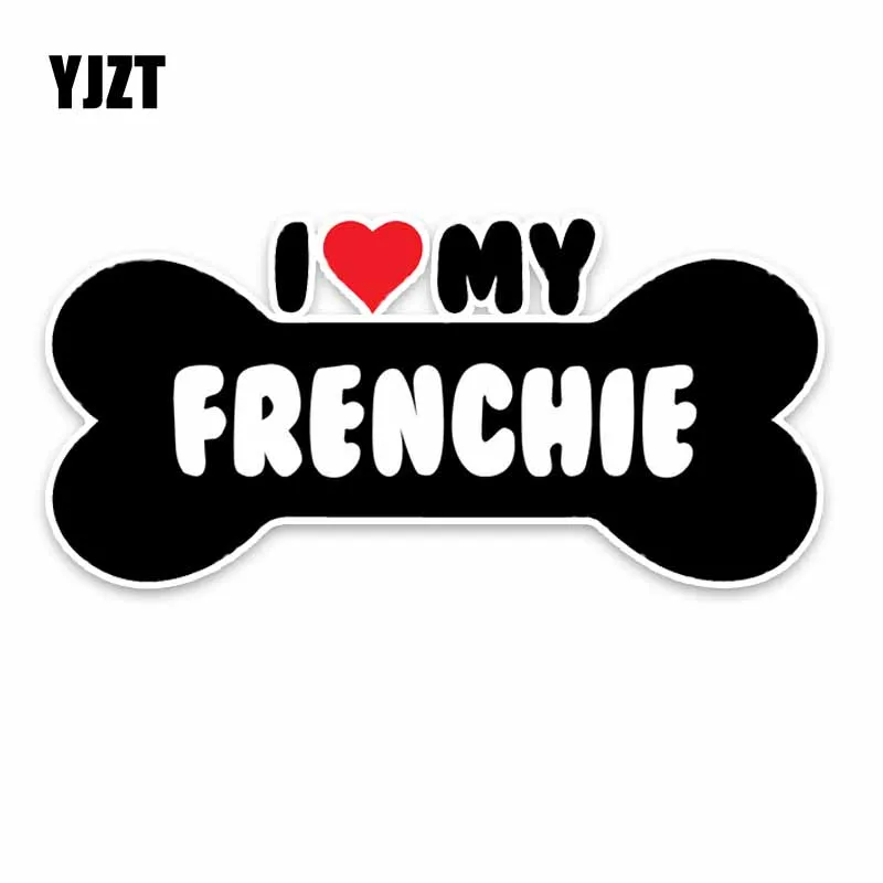 YJZT 15*7.1CM I Heart My Frenchie Bulldog Bone PVC Car Bumper Car Sticker Decals C1-4174
YJZT 15*7.1CM I Heart My Frenchie Bulldog Bone PVC Car Bumper Car Sticker Decals C1-4174