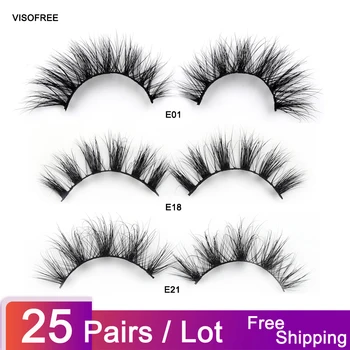 25pairs/lot Visofree Eyelashe Mink Eyelashes 3D Mink Hair Lashes Wholesale Real Mink Fur Handmade Crossing Thick Lashes Makeup 
25pairs/lot Visofree Eyelashe Mink Eyelashes 3D Mink Hair Lashes Wholesale Real Mink Fur Handmade Crossing Thick Lashes Makeup