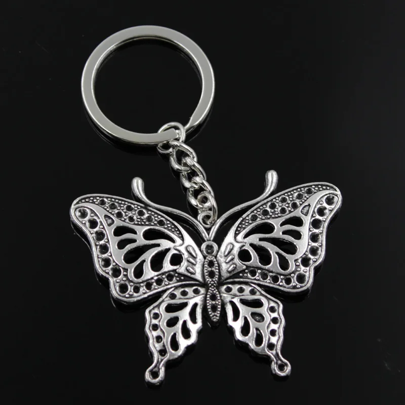 new fashion men 30mm keychain DIY metal holder chain vintage hollow butterfly 60x48mm silver pendant Gift
new fashion men 30mm keychain DIY metal holder chain vintage hollow butterfly 60x48mm silver pendant Gift