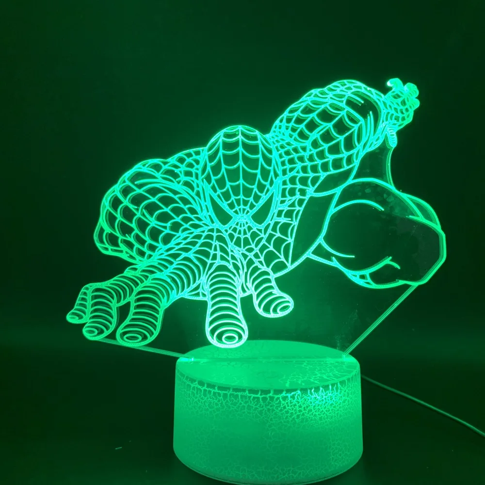 Novelty Lights 3d Lamp Marvel Spiderman Room Decor Luminaria Gift for Kids Child Bedroom Superhero LED Night Light Spider Man
Novelty Lights 3d Lamp Marvel Spiderman Room Decor Luminaria Gift for Kids Child Bedroom Superhero LED Night Light Spider Man
