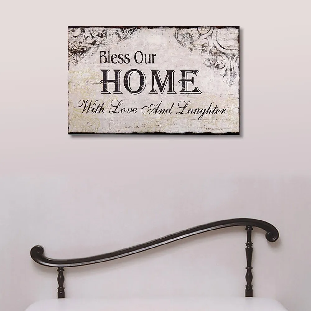 Decorative Wood Wall Hanging Sign Plaque Bless Our Home with Love and Laughter Off White Black Homes Decor
Decorative Wood Wall Hanging Sign Plaque Bless Our Home with Love and Laughter Off White Black Homes Decor