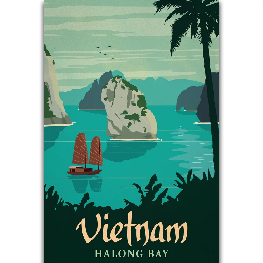 S297 Vietnam Halong Bay Vintage Travel Scenery Tourism Wall Art Painting Print On Silk Canvas Poster Home Decoration
S297 Vietnam Halong Bay Vintage Travel Scenery Tourism Wall Art Painting Print On Silk Canvas Poster Home Decoration