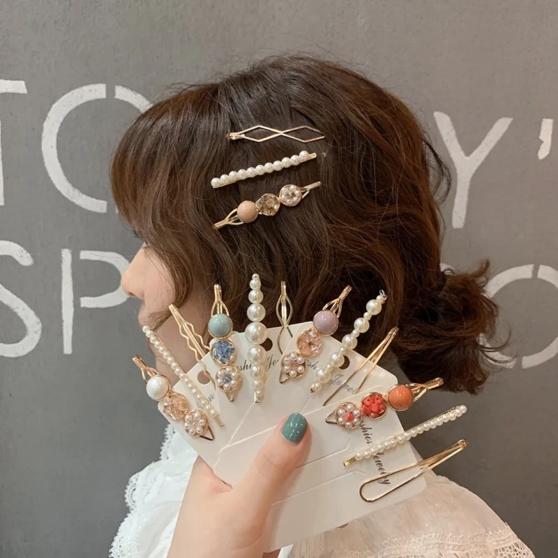 3Pcs/Set Metal Minimalist Pearl Hairclip Barrette Hair Clips Geometric Irregular Hairpin Hairgrip for Women Girls Hair Tools
3Pcs/Set Metal Minimalist Pearl Hairclip Barrette Hair Clips Geometric Irregular Hairpin Hairgrip for Women Girls Hair Tools