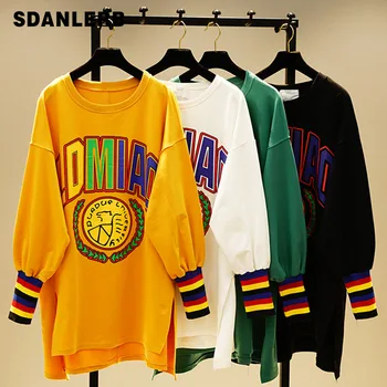 2019 New Spring Autumn Women's Letters Printing Long Sleeve Sweatshirt Casual Round Neck Students Loose Long Shirt Hoodies
2019 New Spring Autumn Women's Letters Printing Long Sleeve Sweatshirt Casual Round Neck Students Loose Long Shirt Hoodies