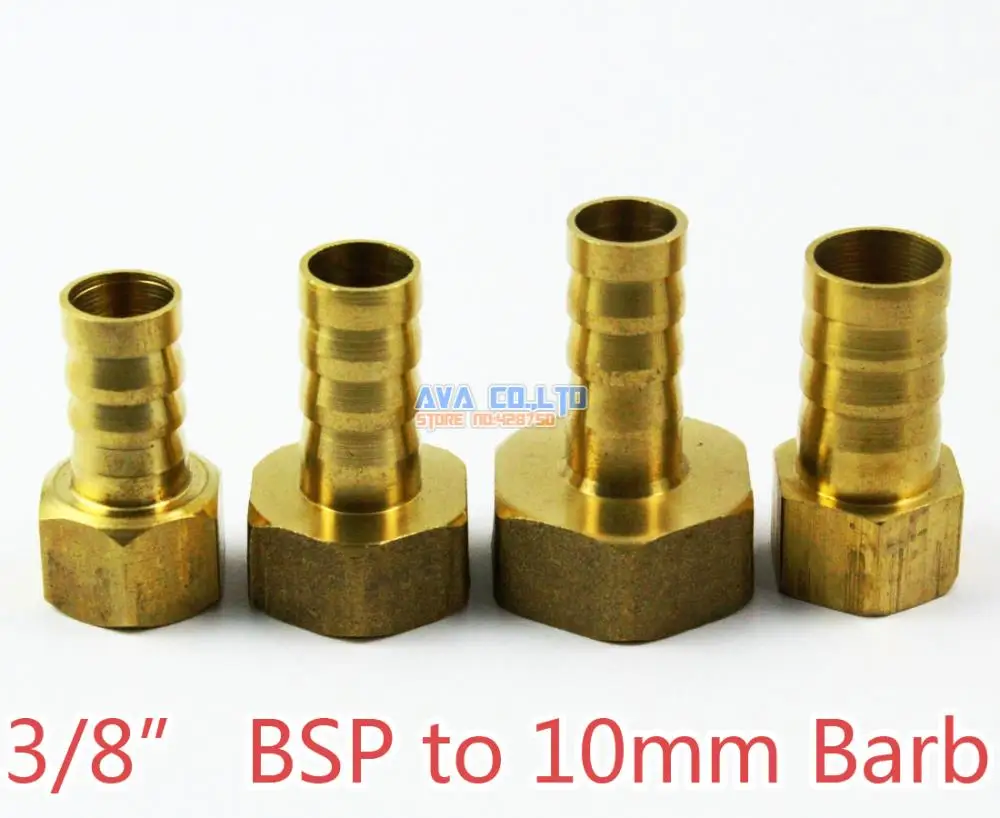 10 шт. латунный женский 3/8 "BSP до 10 мм хвостовый шланг Соединительный соединитель топливного воздушного газового водяного шланга
10 шт. латунный женский 3/8 "BSP до 10 мм хвостовый шланг Соединительный соединитель топливного воздушного газового водяного шланга