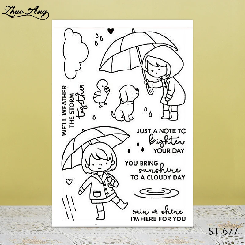 Zhuoang Umbrella girl transparent Clear Stamps / Silicone Seals for DIY scrapbooking photo album/Card Making
Zhuoang Umbrella girl transparent Clear Stamps / Silicone Seals for DIY scrapbooking photo album/Card Making