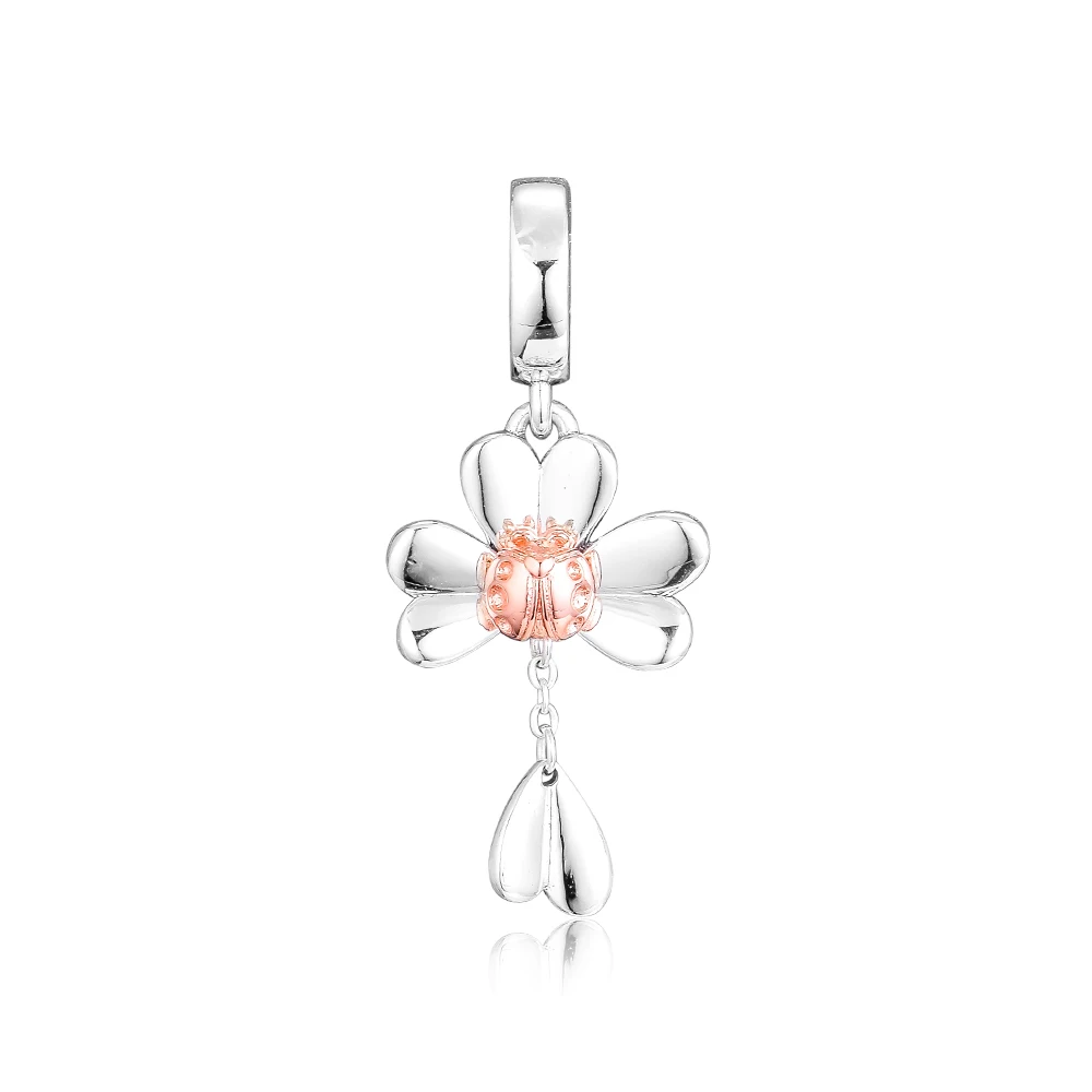 Pandulaso Rose Clover & Ladybird Dangle Spring Charms Fits Original DIY Snake Chain Bracelets Woman Sterling Silver Jewelry
Pandulaso Rose Clover & Ladybird Dangle Spring Charms Fits Original DIY Snake Chain Bracelets Woman Sterling Silver Jewelry
