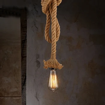 Vintage Rope Pendant Lights E27 Edison Bulb American Style for restaurant/bar home decoration
Vintage Rope Pendant Lights E27 Edison Bulb American Style for restaurant/bar home decoration