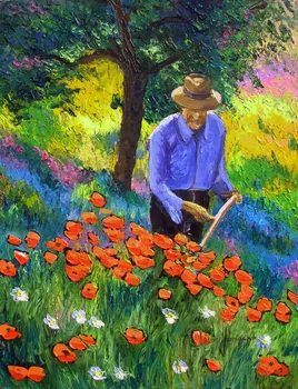 

High quality Oil painting Canvas Reproductions The poppies reaper By Jean Marc Janiaczyk hand painted