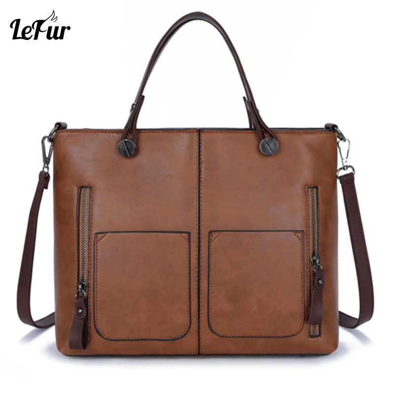 LEFUR 2018 Women Vintage PU Leather Shoulder Bag Female Handbags Casual Messenger Bag Crossbody Business Bags
LEFUR 2018 Women Vintage PU Leather Shoulder Bag Female Handbags Casual Messenger Bag Crossbody Business Bags