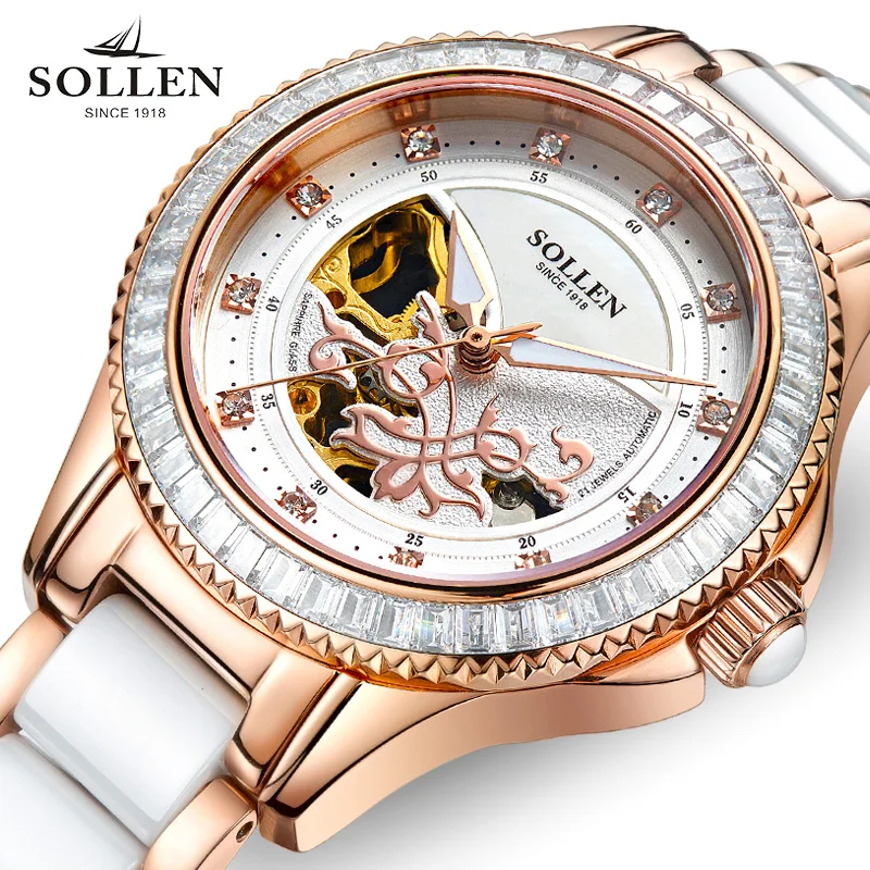 reloj mujer Luxury Brand women watch automatic mechanical hollow ceramic strap diamond Ladies wrist watches Relogios Femininos
reloj mujer Luxury Brand women watch automatic mechanical hollow ceramic strap diamond Ladies wrist watches Relogios Femininos