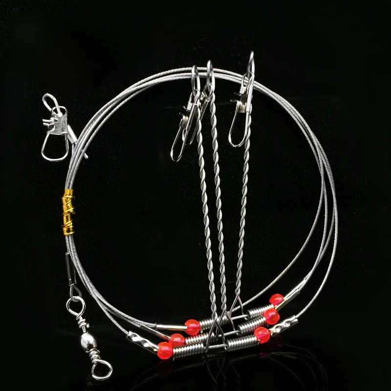 5Pcs String Fishing Lure Steel Wire Trace Wire Leader Line Swivel Tackle Spinner Shark Spinning Connector Fishing Accessories
5Pcs String Fishing Lure Steel Wire Trace Wire Leader Line Swivel Tackle Spinner Shark Spinning Connector Fishing Accessories