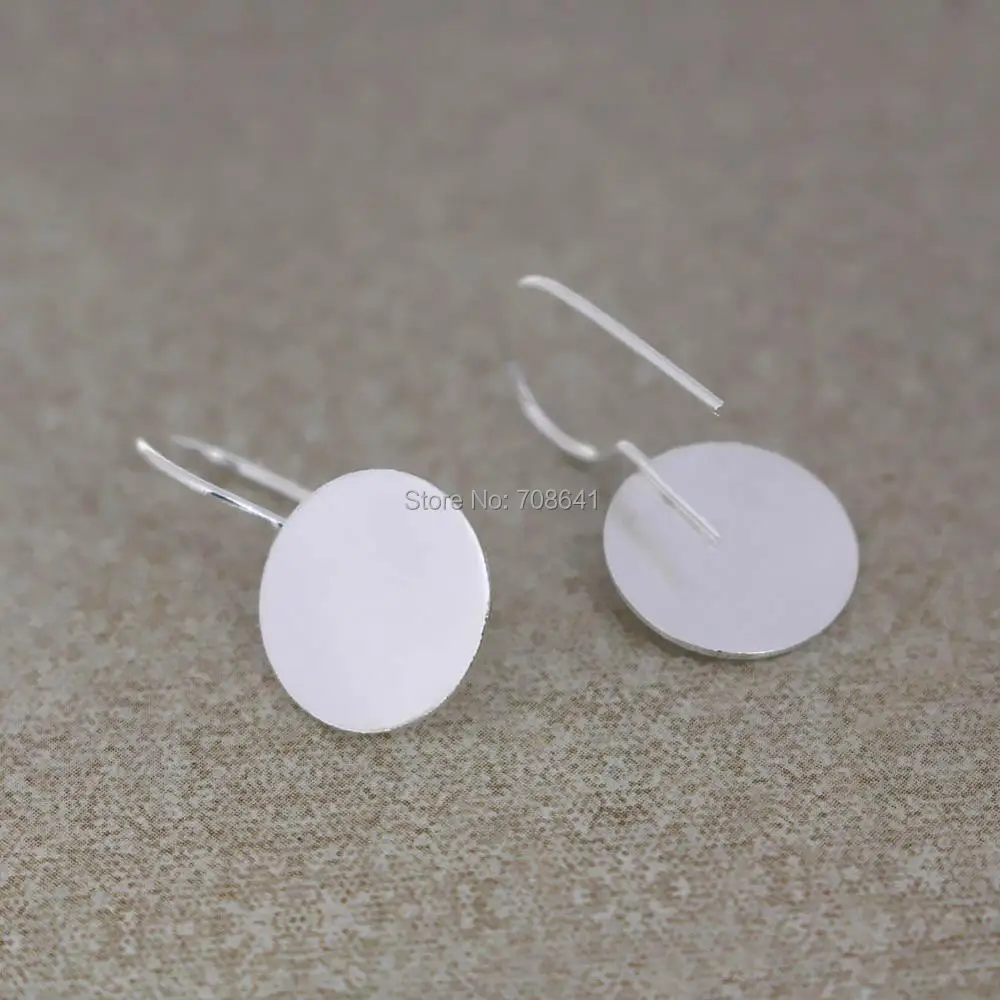 Blank Clip Hook Earrings Bases with Flat Circle Glue Pad Ear Wires Settings DIY Crafts Making Jewelry Findings Silver tone
Blank Clip Hook Earrings Bases with Flat Circle Glue Pad Ear Wires Settings DIY Crafts Making Jewelry Findings Silver tone