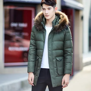Winter Mens Big Fur Hood Down Jackets Fashion Thick Warm Long Duck Down Coats Quality Clothing Male Down Parka Outerwear JK-1318
Winter Mens Big Fur Hood Down Jackets Fashion Thick Warm Long Duck Down Coats Quality Clothing Male Down Parka Outerwear JK-1318