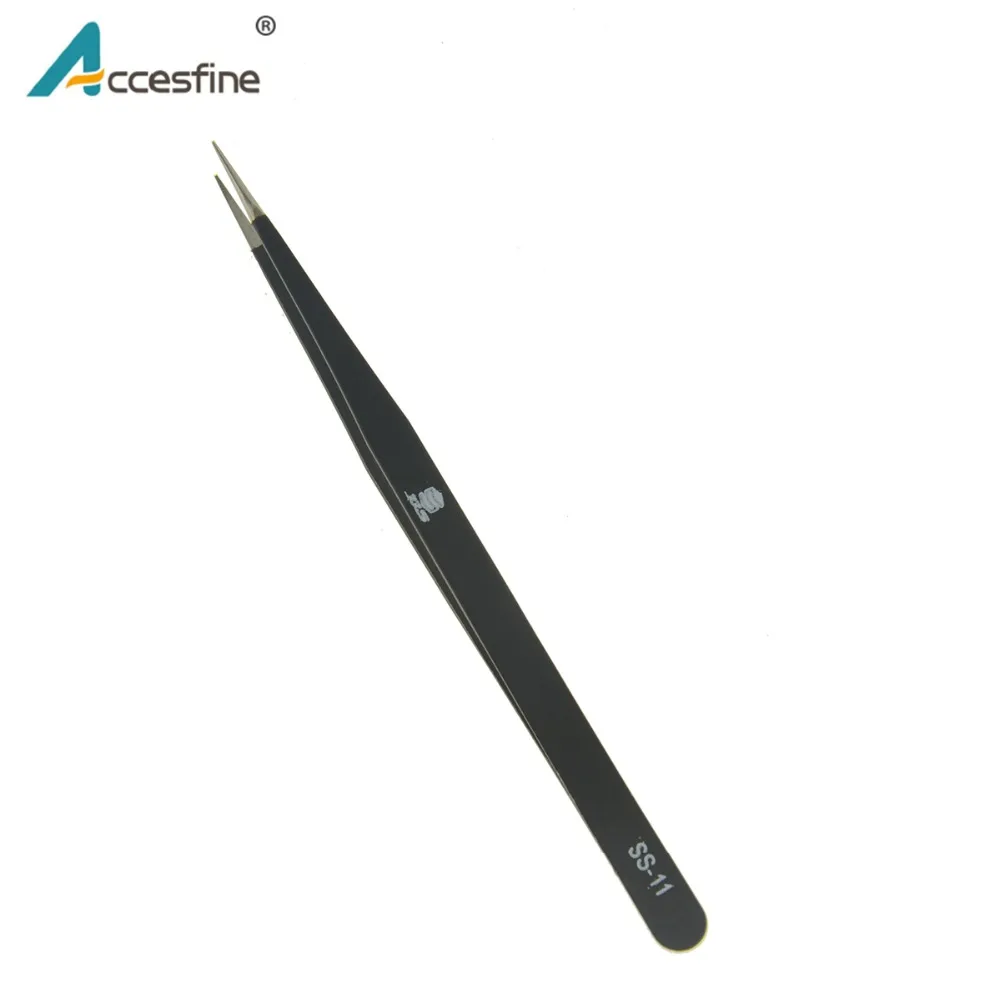 ACCESFINE Precision rofessional Coated Tweezer Anti-Magnetic Tweezers Stainless Steel Tweezers Phone Repair Tools kit Anti-Acid
ACCESFINE Precision rofessional Coated Tweezer Anti-Magnetic Tweezers Stainless Steel Tweezers Phone Repair Tools kit Anti-Acid