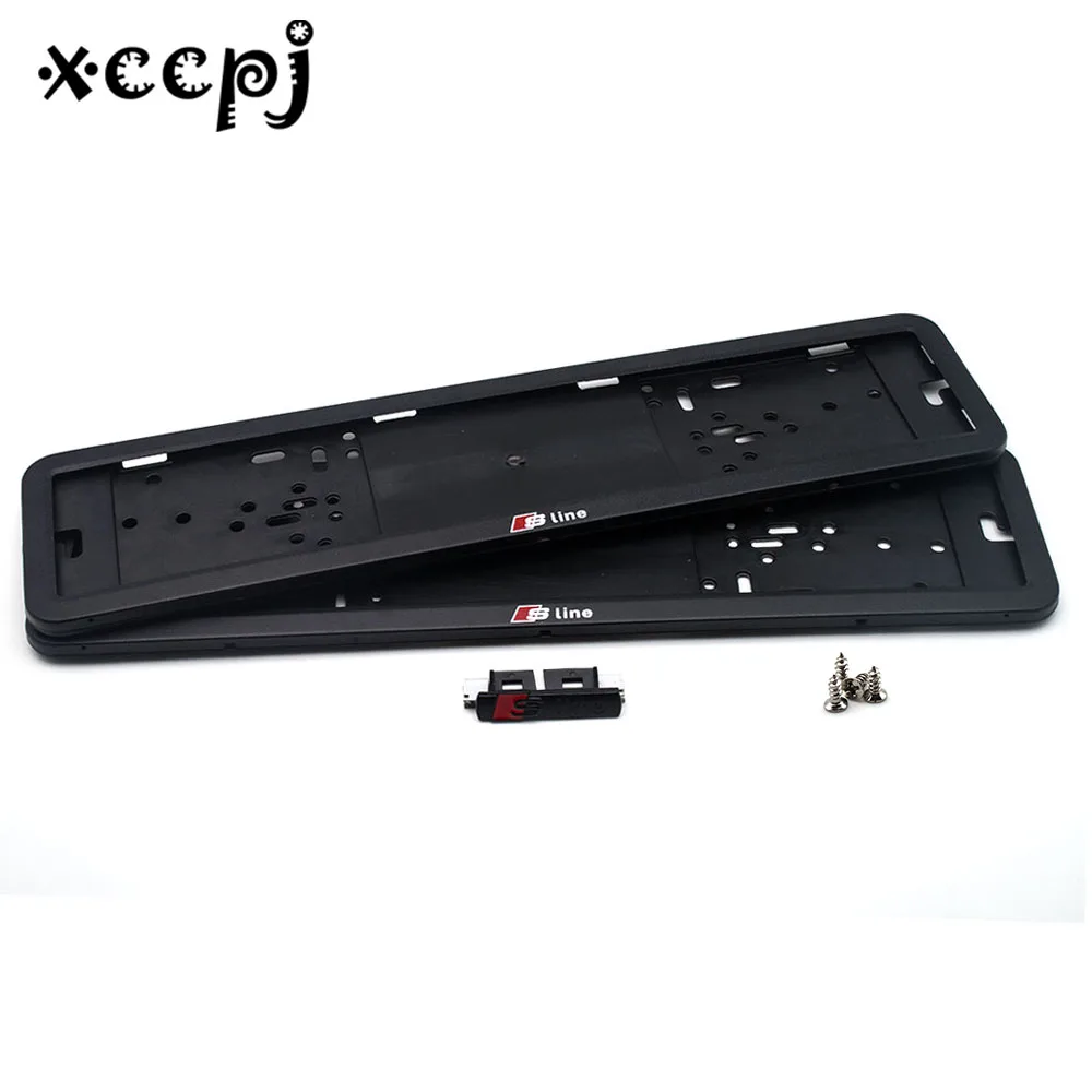 2 piece Stainless Steel European Universla Car License Plate Frame Number plate Holder Front and Rear Eu Plate for Audi sline
2 piece Stainless Steel European Universla Car License Plate Frame Number plate Holder Front and Rear Eu Plate for Audi sline