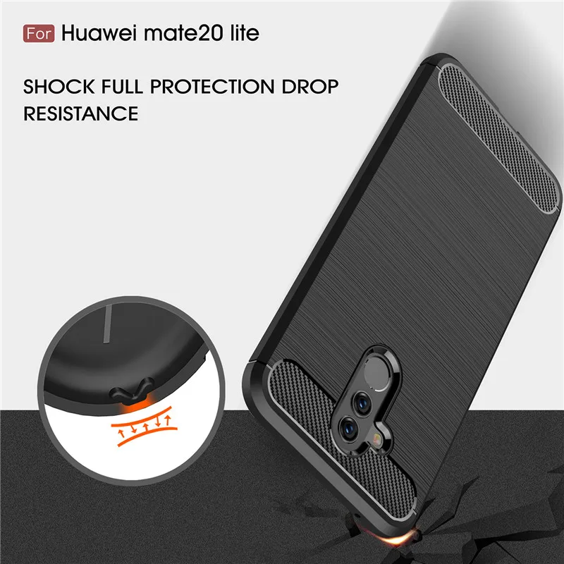 Carbon Case For Huawei Mate 20 Lite Case Luxury Fiber TPU Drawing Phone Back Cover Silicone Armor Shockproof Full Protect Coque
Carbon Case For Huawei Mate 20 Lite Case Luxury Fiber TPU Drawing Phone Back Cover Silicone Armor Shockproof Full Protect Coque