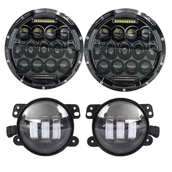 7 Inch LED Headlights with White DRL + 4INCH LED Auxiliary fog lamps for Jeep Wrangler Front light Kit 97-16 JK TJ LJ
7 Inch LED Headlights with White DRL + 4INCH LED Auxiliary fog lamps for Jeep Wrangler Front light Kit 97-16 JK TJ LJ