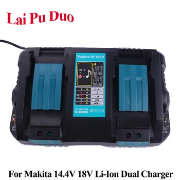 For Makita Li-Ion Replacement Power Tool Battery Dual Port Fast Optimized 4A Output Charger For BL1430 BL1830 BL1415 BL1840
For Makita Li-Ion Replacement Power Tool Battery Dual Port Fast Optimized 4A Output Charger For BL1430 BL1830 BL1415 BL1840