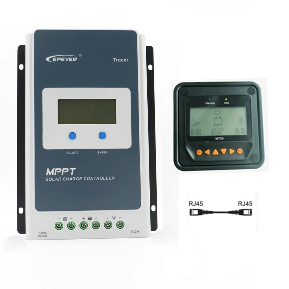 EPEVER 10A LCD MPPT Solar Charge Controller Tracer1210AN 12V 24V Auto Work 100VDC input with Remote Meter MT50
EPEVER 10A LCD MPPT Solar Charge Controller Tracer1210AN 12V 24V Auto Work 100VDC input with Remote Meter MT50