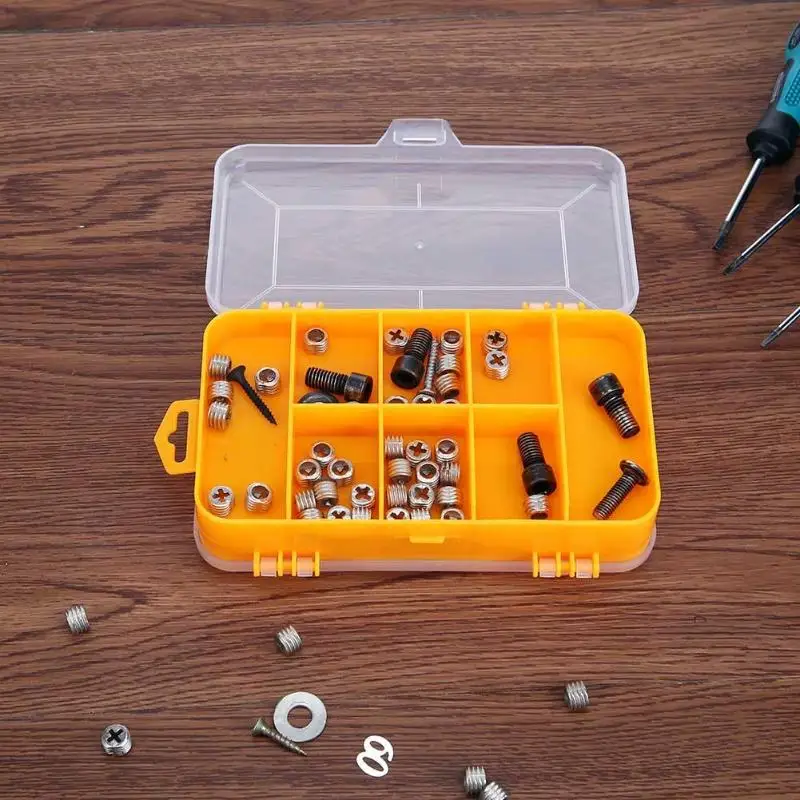 Durable Double-Sided Component Box for Tool Case SMD SMT Screw Sewing PP Hardware Component Container Tool Box