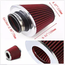 Car Air filter tip of Stainless Steel of High Flow of cold air Inlet Filter Cleaner Air intake system refitting Kit
Car Air filter tip of Stainless Steel of High Flow of cold air Inlet Filter Cleaner Air intake system refitting Kit