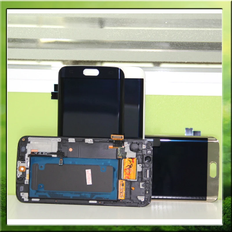 Золотой белый синий для SAMSUNG Galaxy S6 edge ЖК-дисплей G925 G925I G925F сенсорный экран