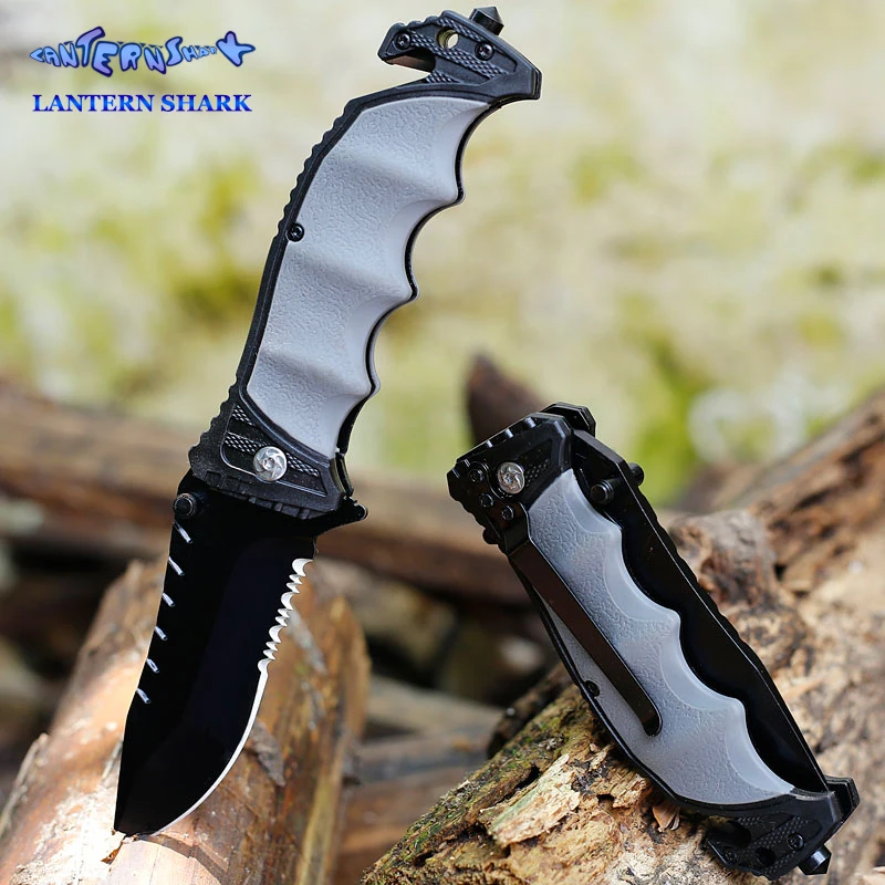 Folding Knife 440C Blade Steel Head Rubber Handle Tactical Survival Camping Hunting Knife Assisted Folding Army Knife karambit
Folding Knife 440C Blade Steel Head Rubber Handle Tactical Survival Camping Hunting Knife Assisted Folding Army Knife karambit