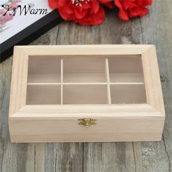 KiWarm Fashion 6 Slot Essential Oil Bottle Tea Bag Wooden Box Wood Compartments Storage Organizer Home Ornament Container
KiWarm Fashion 6 Slot Essential Oil Bottle Tea Bag Wooden Box Wood Compartments Storage Organizer Home Ornament Container