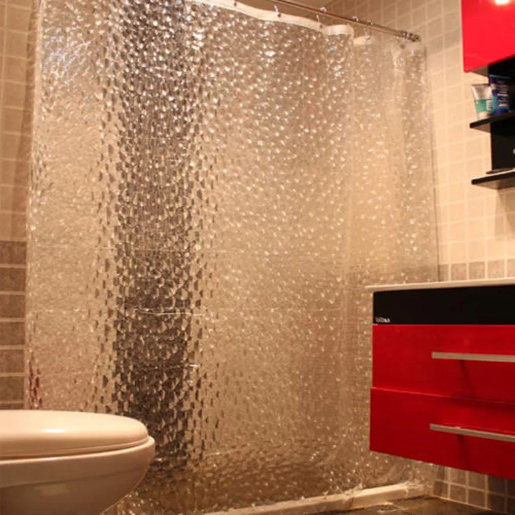 Plastic PEVA 3D Waterproof Shower Curtain Transparent White Clear Bathroom Curtain Luxury Bath Curtain home decoration accessori
Plastic PEVA 3D Waterproof Shower Curtain Transparent White Clear Bathroom Curtain Luxury Bath Curtain home decoration accessori