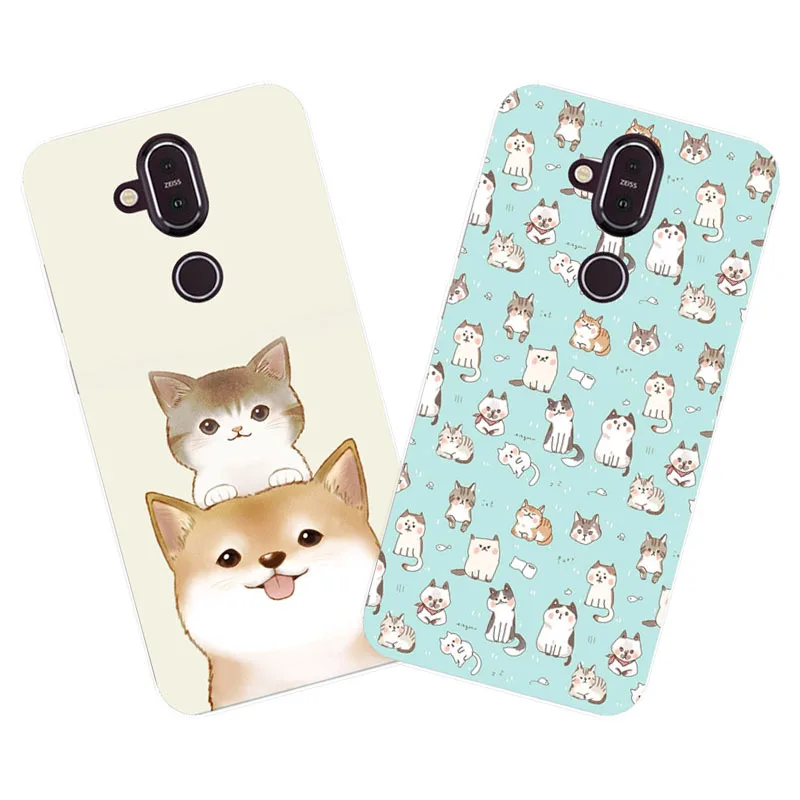 For Nokia 8.1 Case,Silicon Cute Cat Cartoon Painting Soft TPU Back Cover for Nokia 8.1 Protect Cases Shell
For Nokia 8.1 Case,Silicon Cute Cat Cartoon Painting Soft TPU Back Cover for Nokia 8.1 Protect Cases Shell