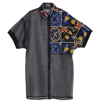 2019 European Fashion Women Summer Plus Size Black Shirt Short Sleeve Floral Patches Female Casual Blouse
2019 European Fashion Women Summer Plus Size Black Shirt Short Sleeve Floral Patches Female Casual Blouse