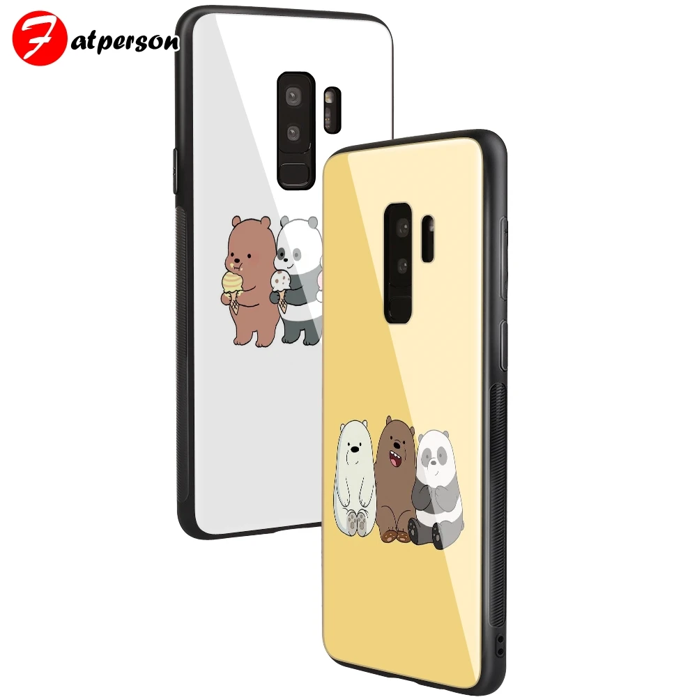 Toughened Glass Phone Case for Sumsung galaxy S8 Plus S9 S10 Plus Our bare bears DIY Customized phone case For note 8 9 cover
Toughened Glass Phone Case for Sumsung galaxy S8 Plus S9 S10 Plus Our bare bears DIY Customized phone case For note 8 9 cover