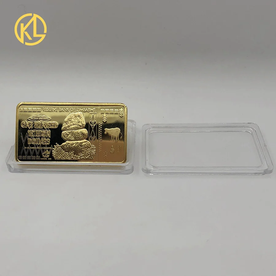 Zimbabwe Bird Gold bar One Hundred Trillion Dollars Zimbabwe Big Five animal limited edition Coin for collection
Zimbabwe Bird Gold bar One Hundred Trillion Dollars Zimbabwe Big Five animal limited edition Coin for collection