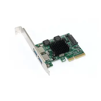 PCI-EX2 to USB3.1 Expansion Adapter Card ASM3142 Chip for PC Desktop Computer hard disk for Linux, for Mac, for NAS
PCI-EX2 to USB3.1 Expansion Adapter Card ASM3142 Chip for PC Desktop Computer hard disk for Linux, for Mac, for NAS