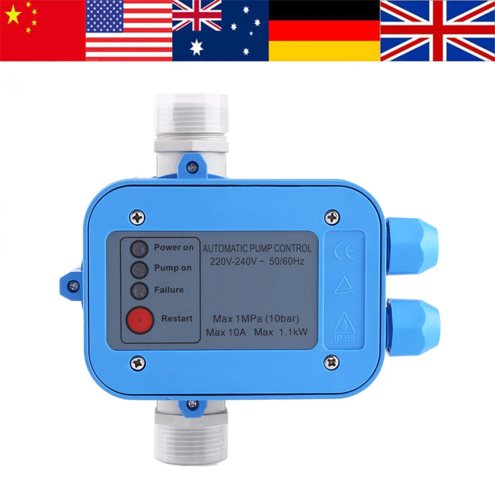 1pc Automatic Water Pump 10A 1.1KW 50/60Hz Pressure Controller Electronic Intelligent Water Pump Automatic Controller Brand New
1pc Automatic Water Pump 10A 1.1KW 50/60Hz Pressure Controller Electronic Intelligent Water Pump Automatic Controller Brand New