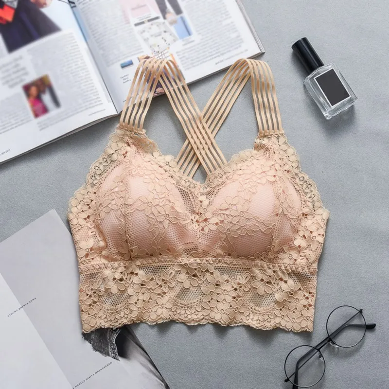 Fashion Cross Beauty Back Tank Tops Casual Women Lace Strap Bras Tube Tops Underwear
Fashion Cross Beauty Back Tank Tops Casual Women Lace Strap Bras Tube Tops Underwear
