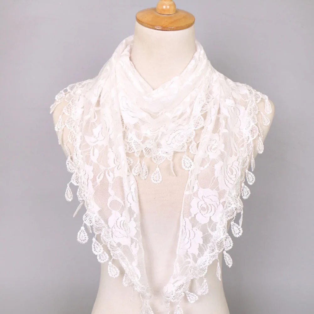 Fashion Female Triangle Lace Wraps Summer Collar Neck Scarves India Hollow Rose Floral Scarf
Fashion Female Triangle Lace Wraps Summer Collar Neck Scarves India Hollow Rose Floral Scarf