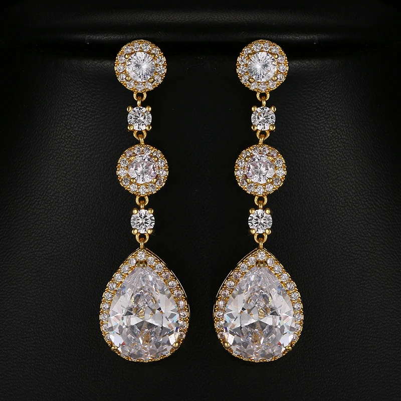 Fashion Clear Marquise Cut CZ Long Drop Earrings Gold Color Water Drop Wedding Bride Earring For Women Engagement Gifts E-004
Fashion Clear Marquise Cut CZ Long Drop Earrings Gold Color Water Drop Wedding Bride Earring For Women Engagement Gifts E-004