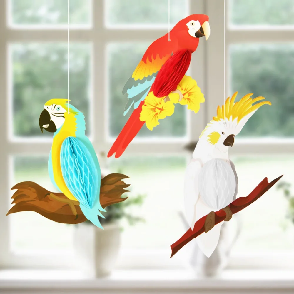 3 Eye-catching Hanging Honeycomb Parrots Decor Kids Birthday Baby Nursery Classroom for Jumbo Beach Pool Luau Tropical Party
3 Eye-catching Hanging Honeycomb Parrots Decor Kids Birthday Baby Nursery Classroom for Jumbo Beach Pool Luau Tropical Party