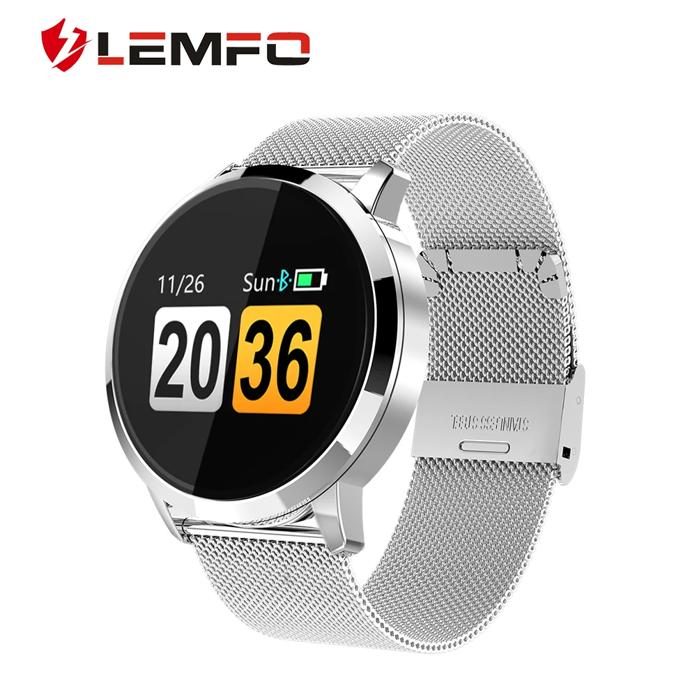 Business Smart Watch IP67 Pedometer Heart Rate Monitoring Touch Screen LEMFO Q8 Fashion Smartwatch Fitness Tracker for Men Women
Business Smart Watch IP67 Pedometer Heart Rate Monitoring Touch Screen LEMFO Q8 Fashion Smartwatch Fitness Tracker for Men Women