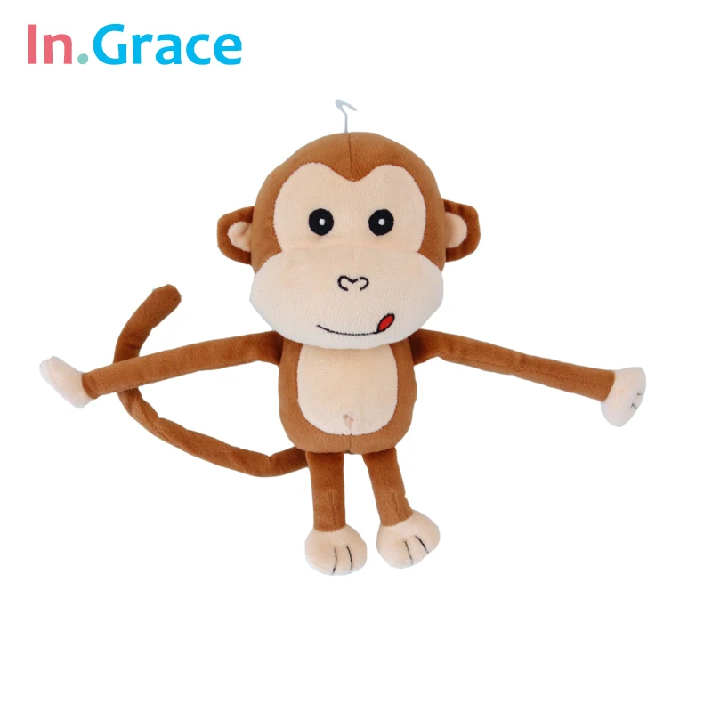 In.Grace high quality plush and stuffed long arm monkey toy for children brown small monkey dolls living animal doll free ship 
In.Grace high quality plush and stuffed long arm monkey toy for children brown small monkey dolls living animal doll free ship