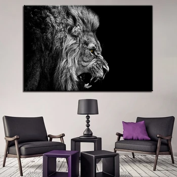 1 Pcs Black White Roaring Lion Wall Art Poster Picture HD Printed Home Decor Canvas Painting Tableau Peinture Sur Toile Moderne
1 Pcs Black White Roaring Lion Wall Art Poster Picture HD Printed Home Decor Canvas Painting Tableau Peinture Sur Toile Moderne